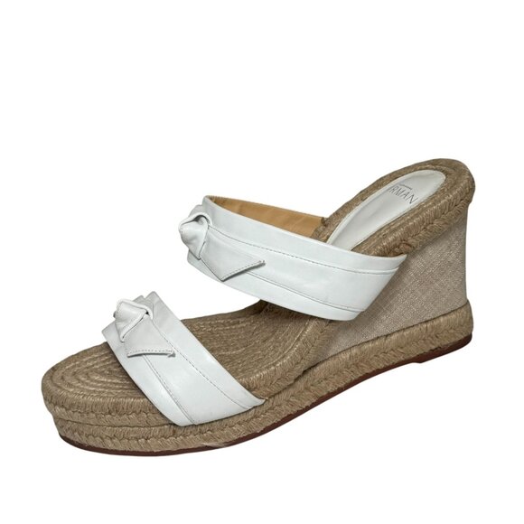 Alexandre Birman Shoes - $495 Alexandre Birman White Clarita Espadrille Jute Wedge Sandals 39.5/8.5 Women